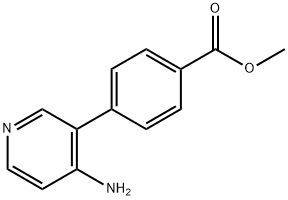 4-(4-氨基吡啶-3-基)苯甲酸甲酯 结构式