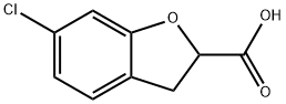 6-Chloro-2,3-dihydrobenzofuran-2-carboxylic acid Struktur