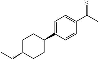 4-(trans-4-Ethylcyclohexyl)acetophenon 化学構造式