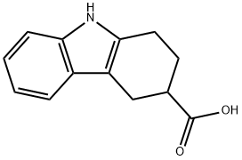 2,3,4,9-テトラヒドロ-1H-カルバゾール-3-カルボン酸 化学構造式
