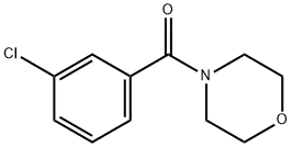 4-(3-氯苯甲酰基)吗啉 结构式