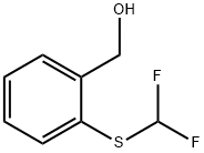 2-(ジフルオロメチルチオ)ベンジルアルコール 化学構造式