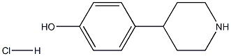 4-(4-羟基苯基)哌啶盐酸盐 结构式