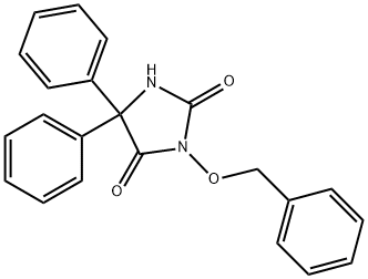 3-(Benzyloxy)-5,5-diphenyliMidazolidine-2,4-dione 化学構造式