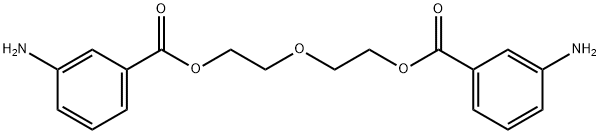 2,2'-Oxybisethanol 1,1'-bis(3-aminobenzoate) Structure