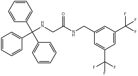 N-(3,5-Bis(trifluoroMethyl)benzyl)-2-(tritylaMino)acetaMide Structure
