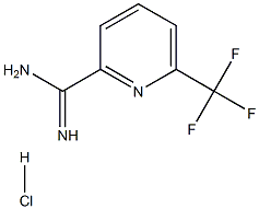 2-PYRIDINECARBOXIMIDAMIDE, 6-(TRIFLUOROMETHYL)-, HYDROCHLORIDE (1:1), 264884-49-3, 结构式