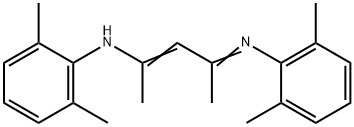 N-{3-[(2,6-二甲基苯基)氨基]-1-甲基-2-丁烯-1-亚基}-2,6-二甲基苯胺 结构式