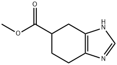4,5,6,7-テトラヒドロ-1H-ベンゾイミダゾール-5-カルボン酸メチル 化学構造式