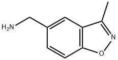 (3-甲基苯并[D]异恶唑-5-基)甲胺 结构式