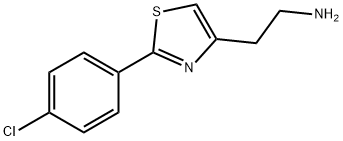 2-(2-(4-Chlorophenyl)thiazol-4-yl)ethanaMine 化学構造式