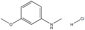 3-甲氧基-N-甲基苯胺盐酸盐, 26926-55-6, 结构式