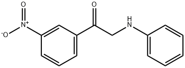 1-(3-硝基苯基)-2-(苯基氨基)乙酮 结构式