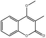 4-甲氧基-3-甲基-2H-苯并吡喃-2-酮, 26952-87-4, 结构式