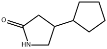4-环戊基-2-吡咯烷酮, 271580-00-8, 结构式