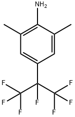 2,6-diMethyl-4-(perfluoropropan-2-yl)aniline Structure