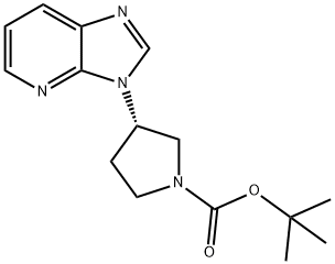 (S)-3-IMidazo[4,5-b]pyridin-3-yl-pyrrolidine-1-carboxylic acid tert-butyl ester Structure