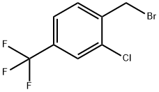 2-クロロ-4-(トリフルオロメチル)ベンジルブロミド 化学構造式