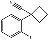 1-(2-fluorophenyl)cyclobutanecarbonitrile Structure