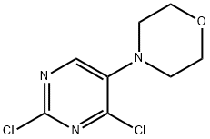 4-(2,4-ジクロロピリミジン-5-イル)モルホリン 化学構造式