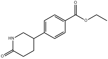 Ethyl 4-(6-oxopiperidin-3-yl)benzoate Struktur