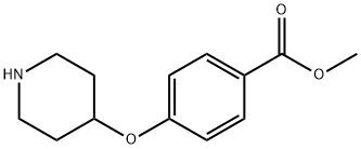 Methyl 4-(4-piperidinyloxy)benzoate Struktur