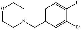 4-(3-溴-4-氟苄基)吗啉, 281652-25-3, 结构式