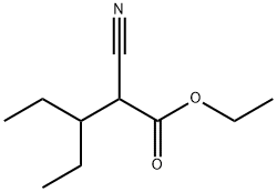 2-Cyano-3-ethylvaleric Acid Ethyl Ester Structure