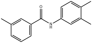 3-甲基-N-(3,4-二甲基苯基)苯甲酰胺, 284668-70-8, 结构式