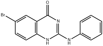 6-溴-2-(苯基氨基)喹唑啉-4(3H)-酮,284686-84-6,结构式