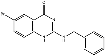 2-(BenzylaMino)-6-broMoquinazolin-4(3H)-one Structure