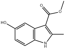 Methyl 5-hydroxy-2-Methyl-1H-indole-3-carboxylate Struktur