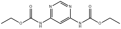 Diethyl pyriMidine-4,6-diyldicarbaMate Structure