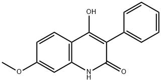 4-羟基-7-甲氧基-3-苯基喹啉-2(1H)-酮,28563-22-6,结构式