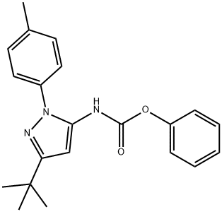 phenyl (3-(tert-butyl)-1-(p-tolyl)-1H-pyrazol-5-yl)carbaMate Struktur