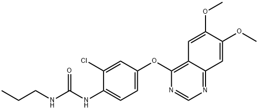 286370-15-8 1-[2-クロロ-4-[(6,7-ジメトキシキナゾリン-4-イル)オキシ]フェニル]-3-プロピル尿素