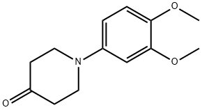 1-(3,4-dimethoxyphenyl)piperidin-4-one 结构式