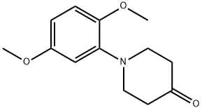 1-(2,5-dimethoxyphenyl)piperidin-4-one Struktur