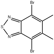 4,7-ジブロモ-5,6-ジメチル-2,1,3-ベンゾチアジアゾール 化学構造式
