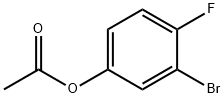 acetic acid 3-broMo-4-fluoro-phenyl ester Structure