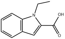 1-乙基吲哚-2-甲酸, 28737-29-3, 结构式