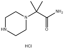 2-甲基-2-(哌嗪-1-基)丙酰胺二盐酸盐, 288379-50-0, 结构式