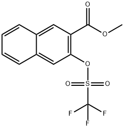 Methyl 3-(trifluoroMethylsulfonyloxy)-2-naphthoate Structure