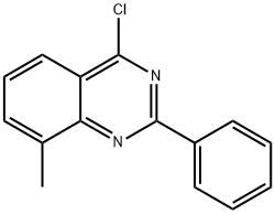 4-氯-8-甲基-2-苯基喹唑啉, 29209-81-2, 结构式