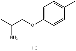 1-(4-甲基苯氧基)-2-丙胺盐酸盐 结构式