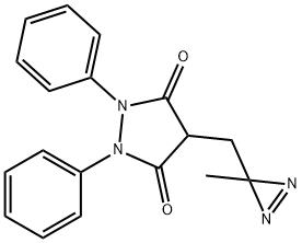 N-(2,2-Azopropyl)-1,2-diphenyl-3,5-pyrazolidinedione Structure