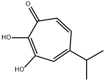2,3-二羟基-5-异丙基环庚烷-2,4,6-三烯酮 结构式
