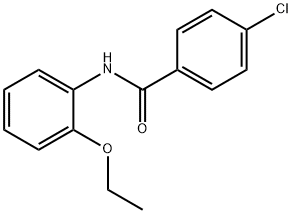 4-chloro-N-(2-ethoxyphenyl)benzamide Struktur