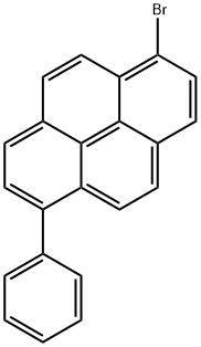 1-broMo-6-phenyl-Pyrene Struktur