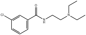 3-氯-N-[2-(二乙氨基)乙基]苯甲酰胺, 2951-34-0, 结构式